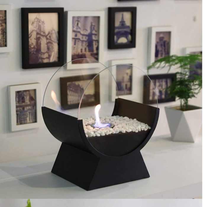 "Luxury Real Fire Decor – Alcohol Fireplace for Home & Villa"