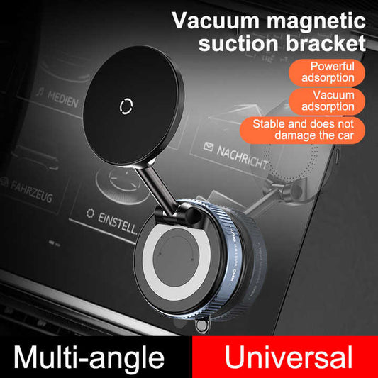 15W Foldable Magnetic Car 360° Phone Holder & Charger