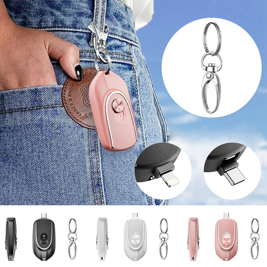 Emergency Portable Key Chain Charger