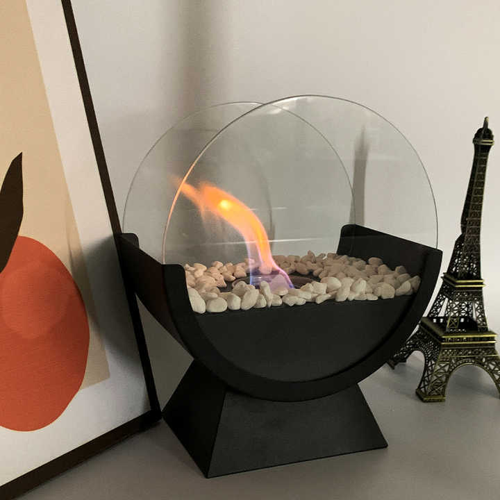 "Luxury Real Fire Decor – Alcohol Fireplace for Home & Villa"